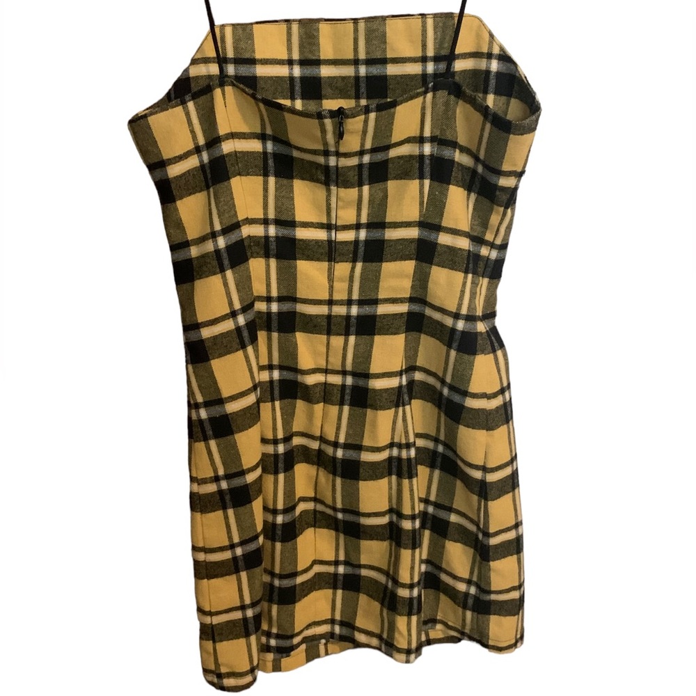 ZAFUL yellow and black striped dress.  Size S